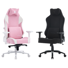 Combo DUO, Cadeiras Gamer SuperFrame Atlas Preta + Terabyte New Style Rosa e Branca