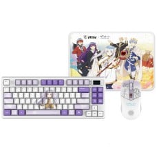 Combo Gamer MSI Frieren Edition, Wireless, Teclado, Mouse e Mousepad, Branco, RGB, 952-8Z0Z-001