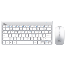 Combo Mouse E Teclado Sem Fio Dr. Office, SDR-0301-W, USB, White