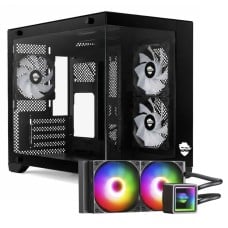 Combo Ninja, Gabinete Kazan X3 C/ 3 Fans + Water Cooler Yuki 240mm