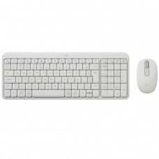 Combo Teclado e Mouse Logitech MK250, ABNT2, Bluetooth, Branco, 920-013517
