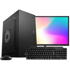 Computador BRX Intel Core i5 6500, 8GB DDR4, SSD 240GB, Windows 10, Monitor 21 Pol, Teclado e Mouse, Preto