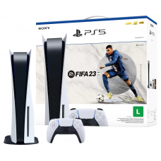 Console Playstation 5 + FIFA 23, 825GB, White, Com 1 Controle, PS5, CFI-1114A01X