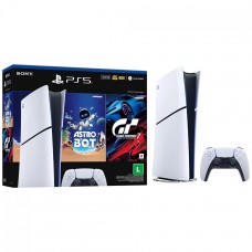 Console Playstation 5 Slim Digital + AstroBot e Gran Turismo 7, 825GB, Com 1 Controle PS5
