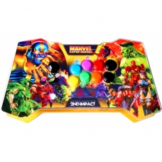 Controle Arcade para PC, PS3 e PS4 2ND Impact Falcon Full Acrílico Manche Optico Silent