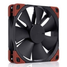 Cooler Noctua NF-F12 industrialPPC 24V 3000 SP IP67 PWM, 120mm, 24V, 3000 RPM, Marrom e Preto