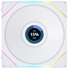 Cooler Para Gabinete Lian Li Uni Fan TL LCD, RGB, 140mm, Com Tela, Branco, 14TLLCD1W WHITE