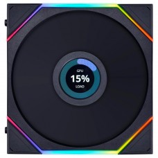 Cooler Para Gabinete Lian Li Uni Fan TL LCD, RGB, 140mm, Com Tela, Preto, 14TLLCD1B BLACK