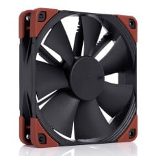 Cooler para Gabinete Noctua NF-F12 industrialPPC-2000 PWM, Preto e Marrom, 120mm, NF-F12 iPPC-2000