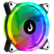 Cooler Para Gabinete Rise Mode Galaxy, RGB, 120mm, Preto, RM-MB-01-5V