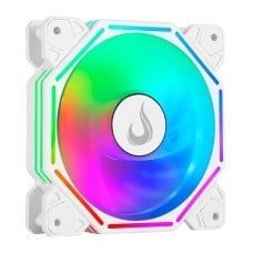 Cooler Para Gabinete Rise Mode Hex Turbine PWM, 120mm, ARGB, Branco, RM-H-ARGB-TOR-W
