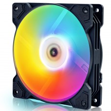 Cooler Para Gabinete Round5 Cyclone Black, Rainbow, 120mm, Molex, Preto, R5-CYCLONE-FW-B-2203