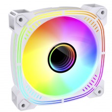 Cooler Para Gabinete Ryvel Blanc White, ARGB, 120mm, Branco, RY-FN-BL-WT-5V