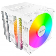 Cooler para Processador Montech NX600 ARGB, 120mm, Intel-AMD, PWM, Branco