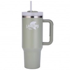 Copo Térmico Leonidas, 1180ml, Com Canudo, Quente ou Frio, Metal, Verde, LN-GL-ST1180MLGR