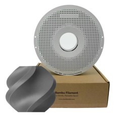 Filamento Bambu Lab ABS, 1,75mm, 1Kg, Prata, Com Carretel Reutilizável, B00-D1-1.75-1000-SPL