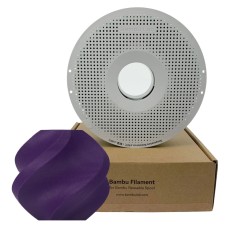 Filamento Bambu Lab PETG-CF, 1,75mm, 1Kg, Roxo Violeta, Com Carretel Reutilizável, G50-P7-1.75-1000-SPL