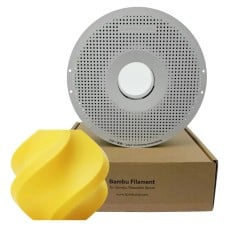 Filamento Bambu Lab PETG HF, 1,75mm, 1Kg, Amarelo, Com Carretel Reutilizável, G02-Y0-1.75-1000-SPL