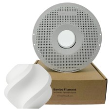 Filamento Bambu Lab PLA AERO, 1,75mm, 1Kg, Branco, Com Carretel Reutilizável, A11-W0-1.75-1000-SPL