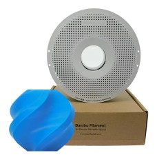 Filamento Bambu Lab PLA Basic, 1,75mm, 1Kg, Azul Ciano, Com Carretel Reutilizável, A00-B8-1.75-1000-SPL