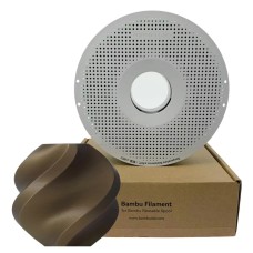 Filamento Bambu Lab PLA Basic, 1,75mm, 1Kg, Bronze, Com Carretel Reutilizável, A00-Y3-1.75-1000-SPL