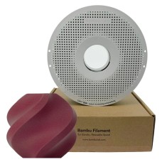 Filamento Bambu Lab PLA-CF, 1,75mm, 1Kg, Burgundy Red (Vermelho Borgonha), Com Carretel Reutilizável, A50-R4-175-1000-SPL
