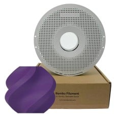 Filamento Bambu Lab PLA-CF, 1,75mm, 1Kg, Iris Purple (Roxo Íris), Com Carretel Reutilizável, A50-P7-175-1000-SPL