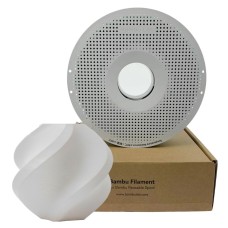 Filamento Bambu Lab PLA Matte, 1,75mm, 1Kg, Branco Marfim, Com Carretel Reutilizável, A01-W2-1.75-1000-SPL