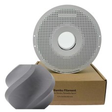 Filamento Bambu Lab PLA Matte, 1,75mm, 1Kg, Cinza, Com Carretel Reutilizável, A01-D3-1.75-1000-SPL