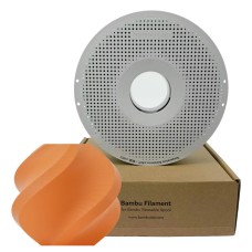 Filamento Bambu Lab PLA Matte, 1,75mm, 1Kg, Laranja Claro, Com Carretel Reutilizável, A01-A2-1.75-1000-SPL