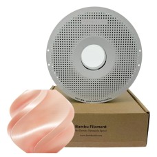 Filamento Bambu Lab PLA Silk+, 1,75mm, 1Kg, Rosa, Com Carretel Reutilizável, A06-R2-1.75-1000-SPL