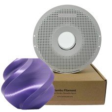 Filamento Bambu Lab PLA Silk+, 1,75mm, 1Kg, Roxo, Com Carretel Reutilizável, A06-P0-1.75-1000-SPL