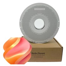 Filamento Bambu Lab Pla Silk Dual Color, 1,75mm, 1Kg, Gilded Rose, Com Carretel Reutilizável, A05-T1-1.75-1000-SPL