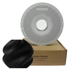 Filamento Bambu Lab PLA Sparkle, 1,75mm, 1Kg, Onyx Black, Com Carretel Reutilizável, A08-K2-1.75-1000-SPL