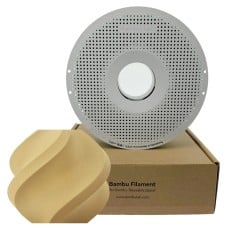 Filamento Bambu Lab PLA Wood, 1,75mm, 1Kg, Classic Birch, Com Carretel Reutilizável, A16-G0-1.75-1000-SPL
