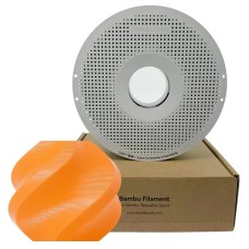 Filamento Bambu Lab TPU 85A, 1,75mm, 1Kg, Neon Orange, Com Carretel Reutilizável, U04-A1-1.75-1000-SPL
