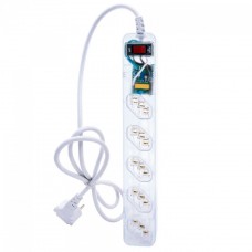 Filtro de Linha DPS ICLAMPER Energia 5 Tomadas, 1M, Transparente