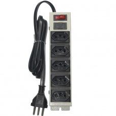 Filtro de Linha Teccon, 5 Tomadas, Tripolar, 1,5M, TC0359