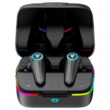 Fone de Ouvido Gamer Force One Sonic Boom, Bluetooth, RGB, TWS, Preto, FR.AU.SB.01