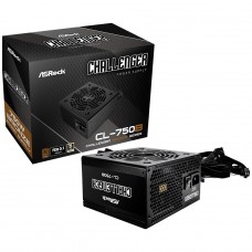 Fonte ASRock Challenger, 750W, 80 Plus Bronze, PCIe 5.1, PFC Ativo, Preto, CL-750B