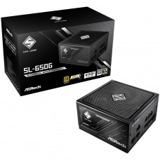 Fonte ASRock Steel Legend, 650W, 80 Plus Gold, Cybenetics Gold, Full Modular, ATX 3.1, Preto, SL-650G
