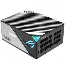Fonte Asus ROG Thor 1200P2 Gaming, 1200W, 80 Plus Platinum, ARGB, Painel OLED, PFC Ativo, Full Modular, Preto E Cinza, 90YE00L0-B0BA00