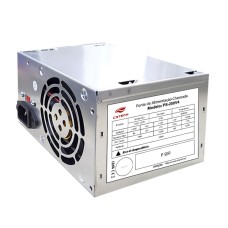 Fonte C3Tech, 200W, Bivolt Manual, Prata, PS-200V4