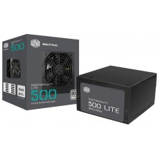Fonte Cooler Master Masterwatt Lite 500W, 80 Plus White, PFC Ativo, MPX-5001-ACAAW-WO - Open Box