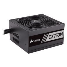 Fonte Corsair CX750M 750W, 80 Plus Bronze, PFC Ativo, Semi Modular, CP-9020061-WW