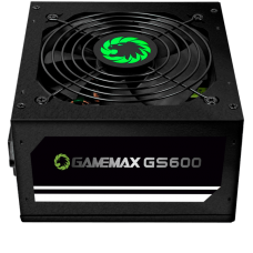 Fonte Gamemax GS600, 600W, 80 Plus White, PFC Ativo, Black