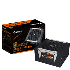 Fonte Gigabyte AORUS AP750GM, 750W, 80 Plus Gold, PFC Ativo, GP-AP750GM
