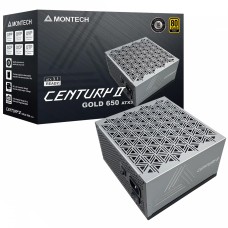 Fonte Montech Century II 650W, 80 Plus Gold, ATX 3.1, PFC Ativo, Full Modular, Cinza