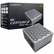Fonte Montech Century II 750W, 80 Plus Gold, ATX 3.1, PFC Ativo, Full Modular, Cinza