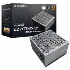 Fonte Montech Century II 850W, 80 Plus Gold, Cybenetics Platinum, PCIe 5.1, PFC Ativo, Full Modular, Cinza